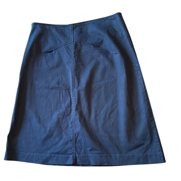 Vintage Olsen Europe Black Knee-Length A-Line Casual Skirt Size 10 - Picture 7 of 12